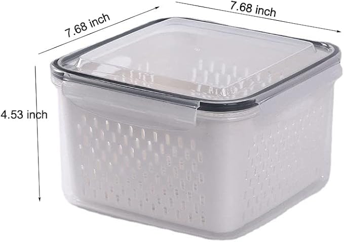 5 Pack Fruit Vegetable Storage Containers for Fridge, Berry Keeper Box Containers with Leak-proof Lids, Onion Saver, Tomato Saver, Lemon Saver, Avocado Saver, Keep Fresh Produce Saver Containers