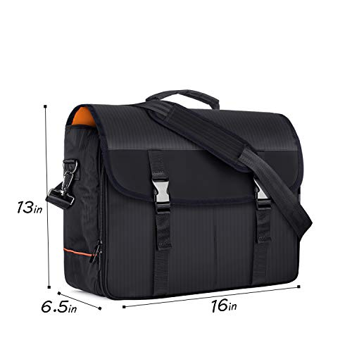 CURMIO Bartender Bag, Travel Bag for Bar Tools Set, Bartender Kits Storage with Padded Compartments for Wine Bottles, for ...