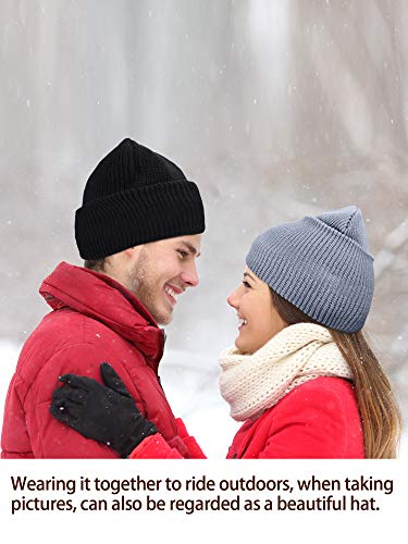 HESTYA 2 Holes Ski Masks Winter Balaclava Knitted Full Face Cover Mask Beanie Hat for Men Women Cold Weather Outdoor Sports