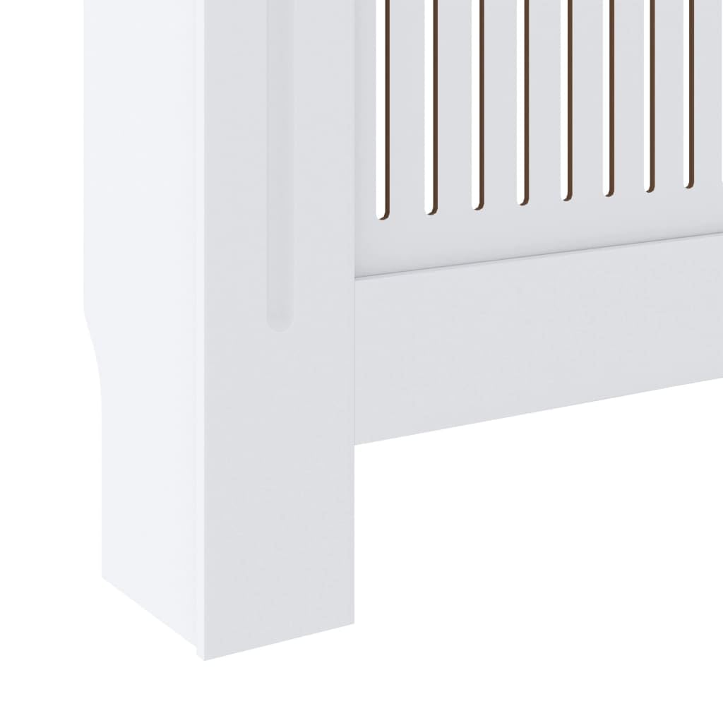 Fregramei MDF Radiator Cover Heating Cabinet, White Heating Cover Cabinet, Home and Office Heater Heating Side Stand Shelf, 80.7",-279