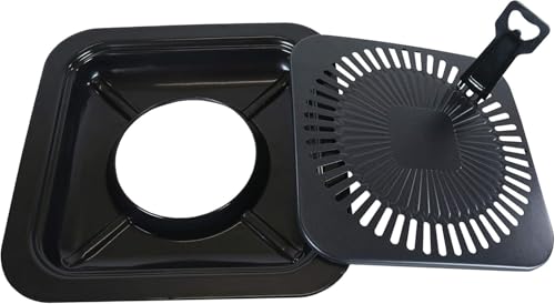 CanCooker Camping Cookware | Butane Stove with Portable Grill Top Conversion, Steam Cooker, Pot Rack, Handle Cover