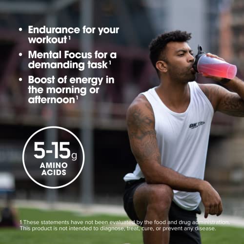 Optimum Nutrition Amino Energy - Pre Workout with Green Tea, BCAA, Amino Acids, Keto Friendly, Green Coffee Extract, Energ...