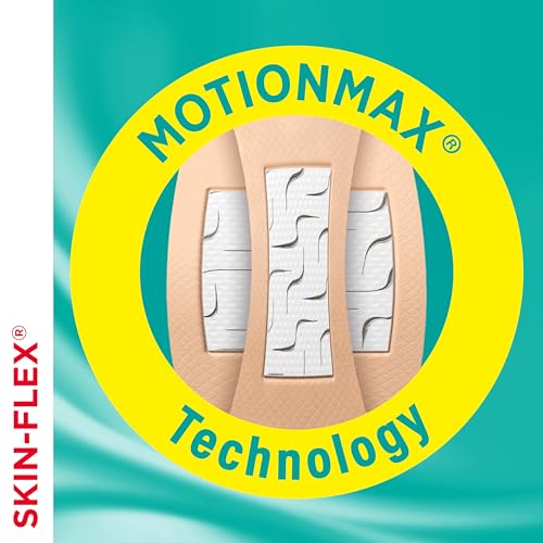 Band-Aid Brand Skin-Flex Adhesive Bandages for First Aid & Wound Care of Minor Cuts, Scrapes & Burns, Flexible Sterile Ban...