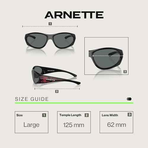 ARNETTE Ilum 2.0 AN4342 Rectangle Sunglasses for Men +BUNDLE with ACCESSORY EYEWEAR KIT