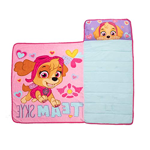 Paw Patrol Team Skye Toddler Nap-Mat Set - Includes Pillow and Plush Blanket – Great for Girls Napping During Daycare or P...
