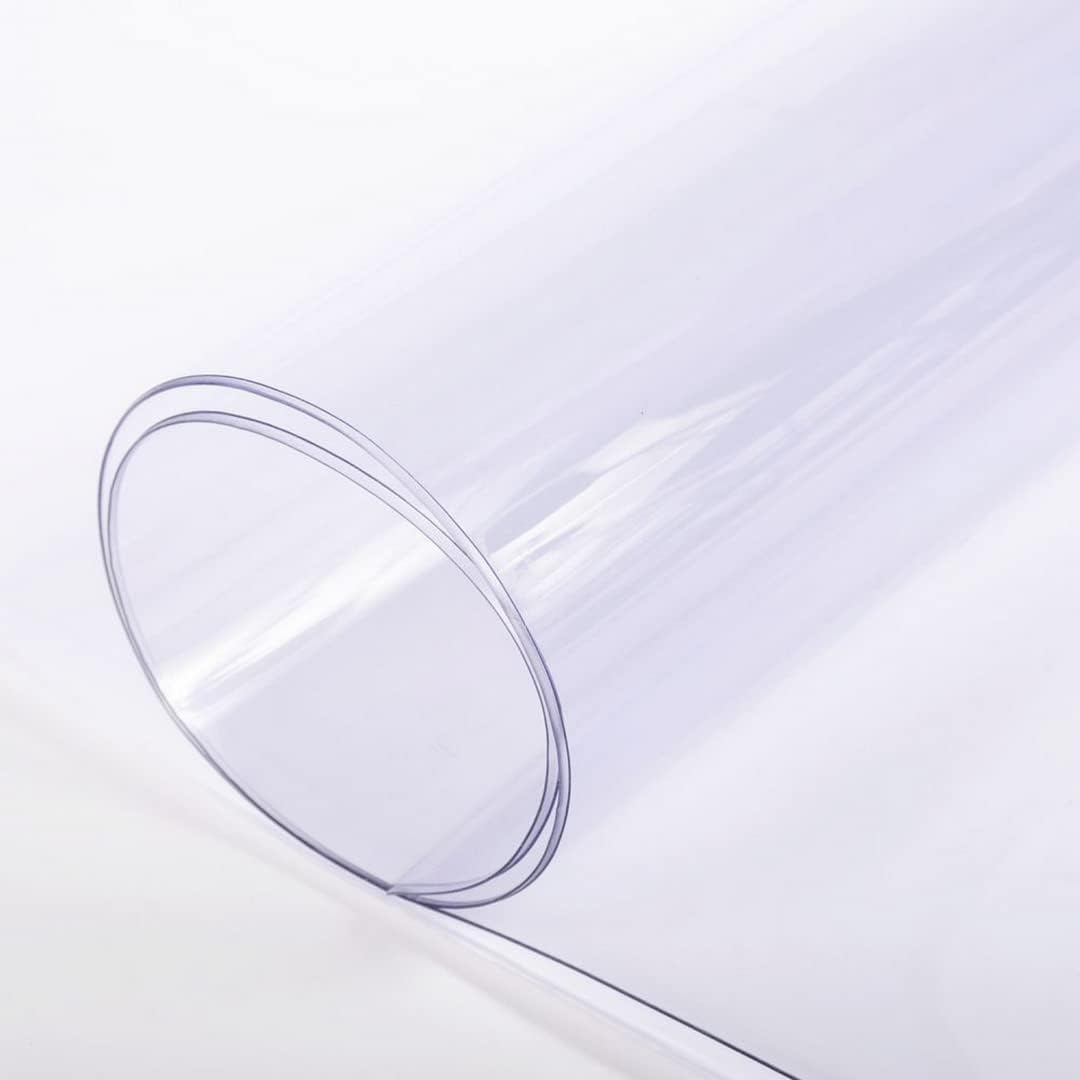 Farm Plastic Supply - Clear Vinyl Sheeting - 15 Mil - (4'6" x 75') - Vinyl Plastic Sheeting, Clear Sheet for Storm Windows, Covering, Protection, Tablecloth Protector
