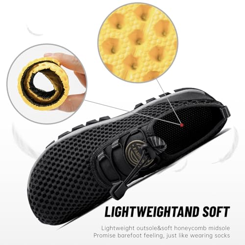DXINZHI Water Shoes Men Outdoor Hiking Shoes Quick Drying Beach Aqua Shoes Men's Amphibious Water Shoes Summer Non-Slip Qu...