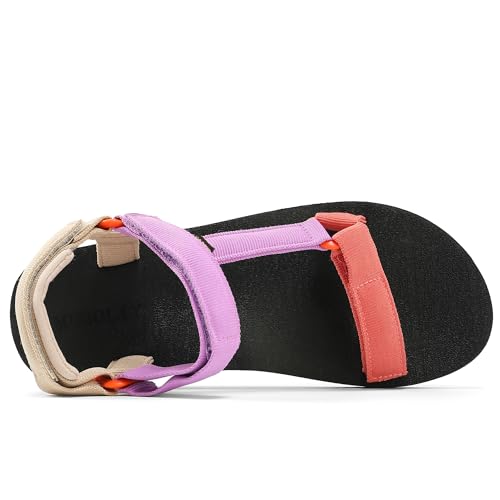 Muboliy Women's Original Sandals Comfortable Quick-Drying Casual Sport Sandal Walking Hiking Water Sandals With Arch Support