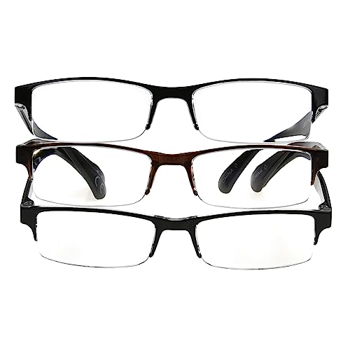 Foster Grant mens Pete Rectangular Reading Glasses