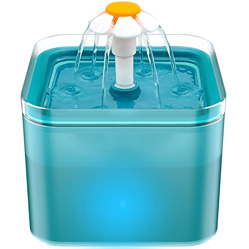 Cat Water Fountain for Drinking: Automatic Dog Bowl Dispenser - Pet Waterer Bowls Fountains - Auto Cats Dish Supplies - Qu...
