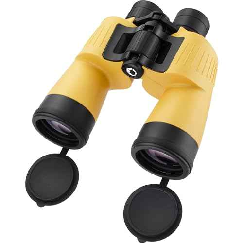 Barska Floatmaster 7x50 Marine Binoculars ? Floating, Waterproof, Fogproof, Rubber Armored Boating Binoculars with BAK-4 Prisms & Multi-Coated Optics