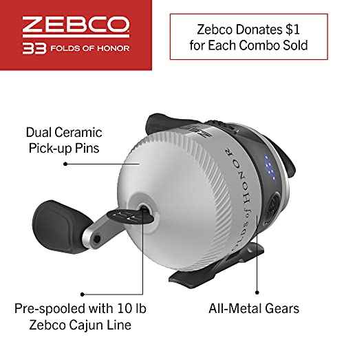 Folds of Honor Spincast Combo by ZEBCO