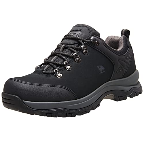 CAMEL CROWN Hiking Shoes Men Trekking Shoe Low Top Outdoor Walking Waterproof Leather Trail Sneakers