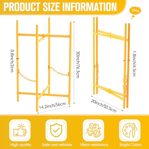 Blulu Mortar Board Stand Adjustable Folding with 2 Secure Chains for Supporting Mortar Pan and Boards in Masonry Construction