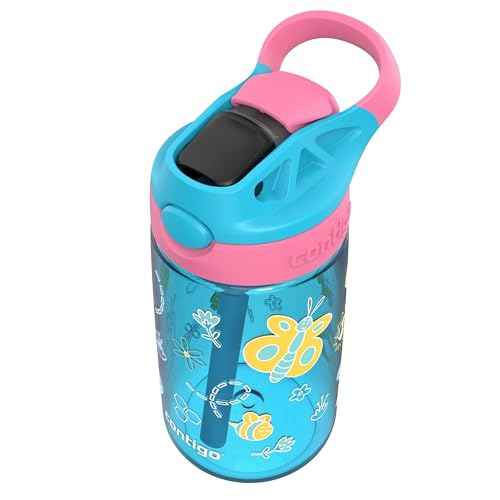 Contigo Kid's 14 oz. AutoSpout Straw Water Bottle - Blue Raspberry/Azalea