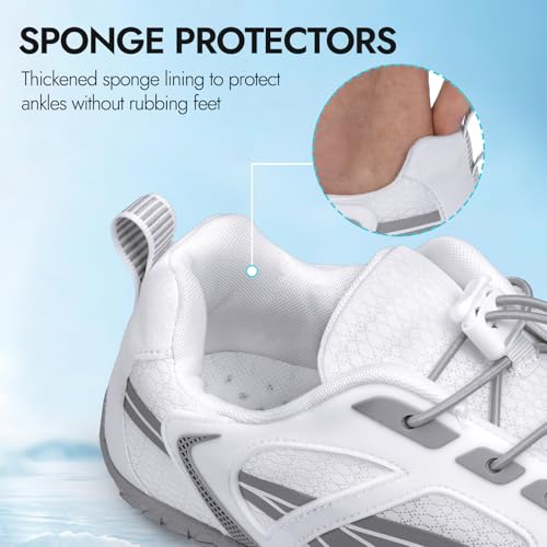 ATHMILE Barefoot Shoes Women Water Shoes Wide Toe Non-Slip Aqua Beach Quick-Dry for Swim Kayak Lake Pool River Hiking Surf...