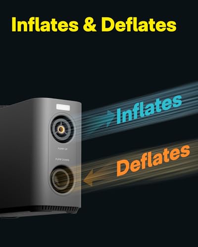 HOTO Air Pump Master, Portable Cordless Tire Inflator, Electric Air Pump with 9 Pump Modes, 12V DC Car Connector for Car, ...