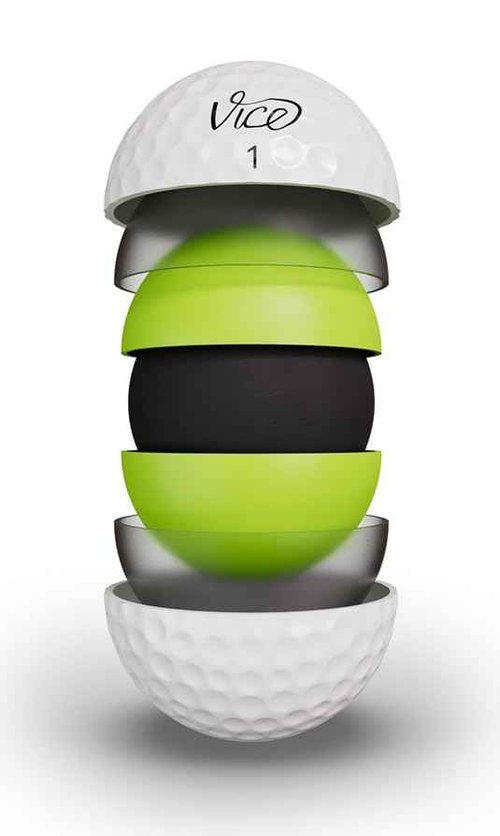 VICE Pro Plus White Golf Balls Bundle | 12 Golf Balls