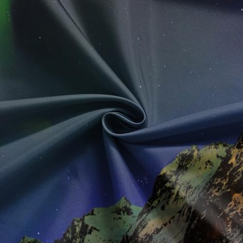 CapiSco Northern Lights Backdrop 7x5FT Arctic Snow-Capped Mountains Lake Scenery Northern Lights Landscape Polar Lights Ba...
