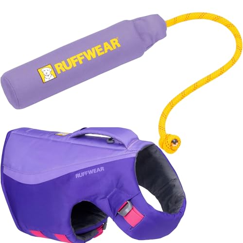 Ruffwear, Float Coat Dog Life Jacket & Lunker Toy Bundle – Adjustable Dog Life Vest for Swimming with Floating Tug Toy for...