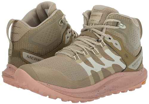 Merrell Women's Hiking Boot, Khaki/Peach, 7.5