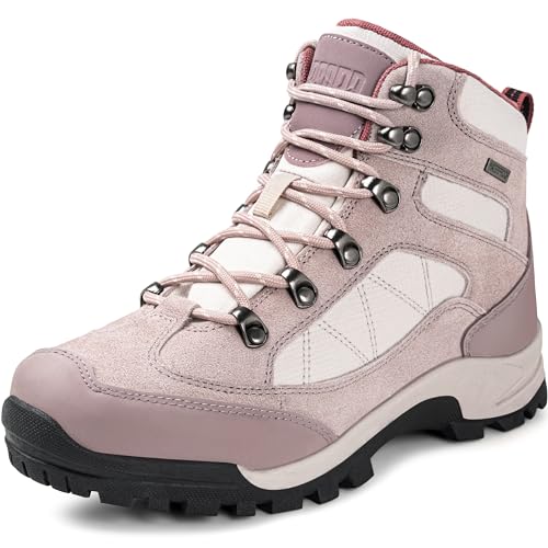R CORD Womens Hiking Boots Breathable Hiking Boots Womens Waterproof Ankle Support Athletic Outdoor Non-slip Durable Hikin...