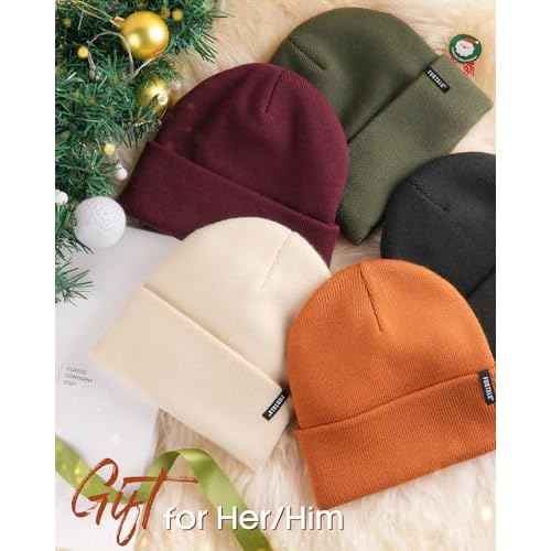 FURTALK Beanie Hat for Women Men Winter Hat Womens Cuffed Beanies Knit Skull Cap Warm Ski Hats
