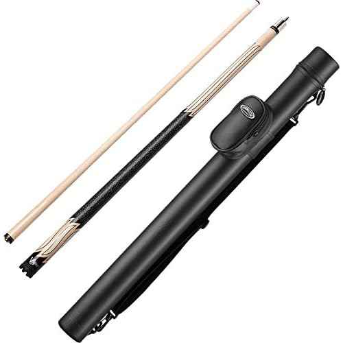 Viper by GLD Products Sinister Series Cue with White Stripe Design and Casemaster Q-Vault Supreme Black Cue Case