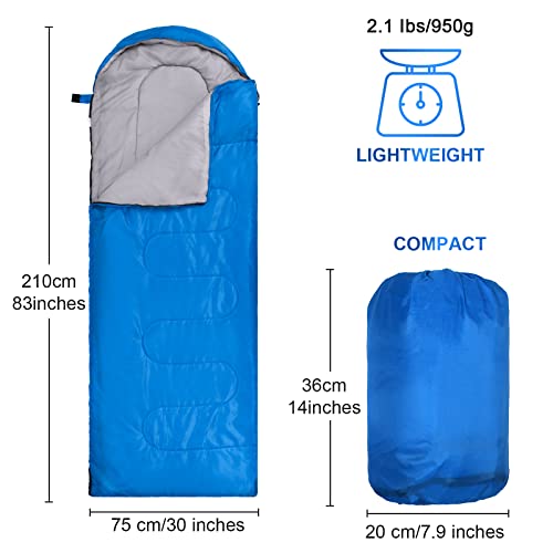 Macarrie 10 Pcs Bulk Sleeping Bags for Homeless Donation Shelter Adults 0 Degree Waterproof Sleeping Bags with Compression...
