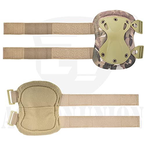 Professional Tactical Combat Knee and Elbow Protective Pads Sets Advanced Tactical Gear Set for Airsoft Paintball Hunting ...