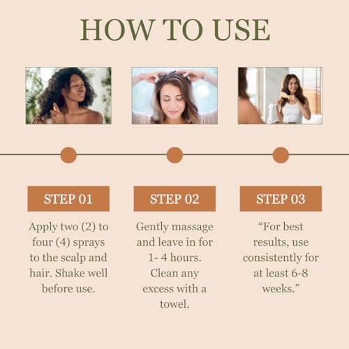 NOOR HAIR Rosemary Growth Spray for Women, Natural Nutrients Hair Loss Treatment for Damaged, Thicker and Healthier Hair, 8-12 Weeks for Significant Hair Growth, Easy Application