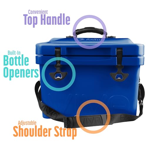 Cubix Outdoors Viva 14QT On-The-Go Personal Portable Hard Cooler Ice Chest | Everyday, Beach, Sports, Camping, Picnics, Lu...