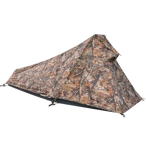 GEERTOP Ultralight Bivy Tent for 1 Person 3 Season Waterproof Single Person Backpacking Tent for Camping Hiking Backpack T...