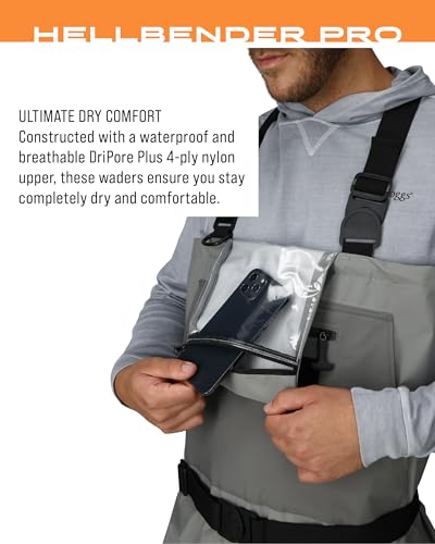FROGG TOGGS Men's Hellbender Pro Waterproof Stockingfoot Fishing Chest Wader for Fishing