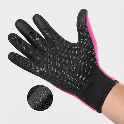 Winter Touch Screen Gloves Men Women, Windproof Waterproof Warm Thermal Gloves for Outdoor Cycling Hiking Skiing
