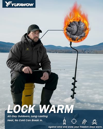 Yufawow Men Winter Jacket Work Coat Waterproof Windbreaker Heavy Softshell Heat Warm Thermal Insulated Ski Snow Snowboard