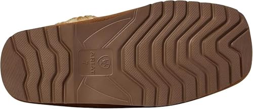 ARIAT Women's Jackie Square Toe Embossed Tooling Warm Soft Comfortable Genuine Full-grain Leather Slippers