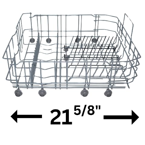 Lower Dishwasher Crockery Basket Rack. Compatible with Bosch & Thermador 20007189. Fits Specific Models only. 21 5/8" Deep.