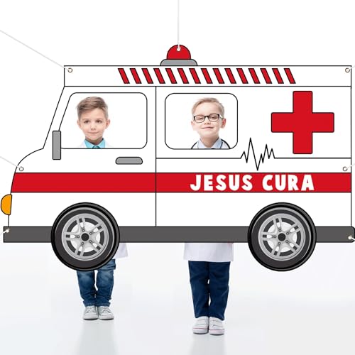 Nurses Week Photo Booth Props Nurses Week Party Decorations Thank You Nurse Day Booth Props Ambulance Nurse Banner Backdro...