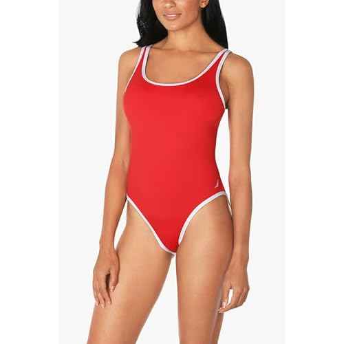 Nautica Womens One-Piece Swimsuit ? Slimming Tummy Control Bathing Suit, Quick-Dry Fabric, Bikini Swimsuit