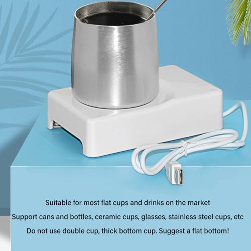 USB Cup Warmer and Cooler, 2 in 1 Beverage Warmer and Drink Cooler USB Powered Heating and Cooling Mat Coffee Tea Beverage...