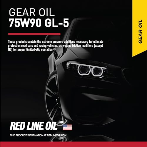 Red Line 57904 75W90 GL-5 Synthetic Gear Oil for Hypoid Limited Slip Differentials - 1 Quart