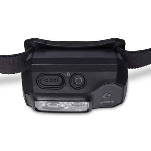BLACK DIAMOND Storm 500-R Rechargeable Headlamp | 500 Lumens Brightness | Waterproof & Micro-USB Charging | Black