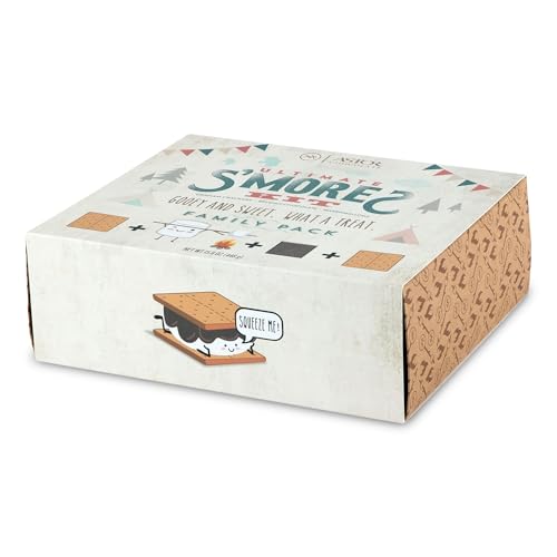 Smores Kit By Astor Chocolate Smore Kit for Fire Pit, Camping, Includes Marshmallows, Graham Crackers, Assorted Premium Be...