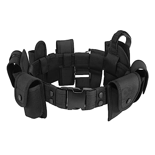 KDKDXV 10 in 1 Police Utility Belt Tactical Security Guard Duty Belt Versatile Military Modular Equipment System Molded Du...