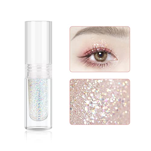 YMH BEAUTE Liquid Glitter Eyeshadow, Pigmented, Long Lasting, Quick Drying, Easy to Apply, Loose Glitter Glue for Eye Crys...