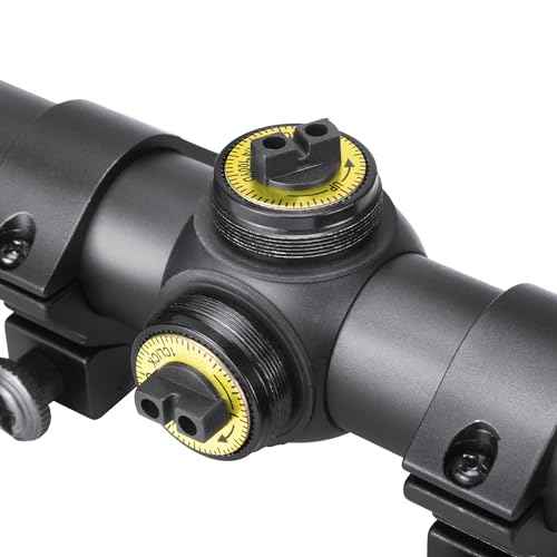 BARSKA 30/30 Crosshair Reticle Rifle Scope for .22 Plinking & Rimfire Rifles - Optimal Precision with Rings for Shooting, Hunting, Target Practice