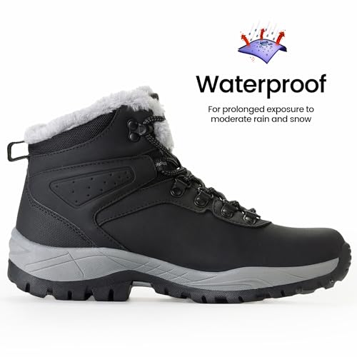 CC-Los Women's Lightweight Waterproof Winter Boots | Urban Hiker Snow Bootie | Size 5.5-10