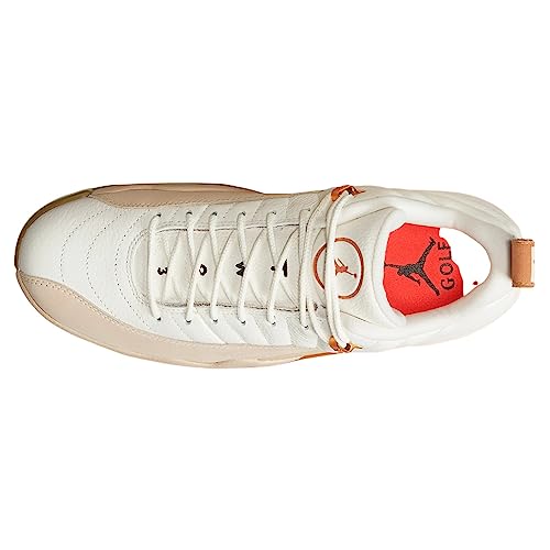 Nike DM9016-109 Golf Air Jordan 12 Low Golf Driftwood Golf Shoes, White US 9
