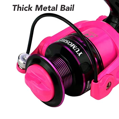 GaiRen Fishing Spinning Reel Gear Ratio 5.2:1 Lightweight Left/Right Hand Interchangeable Ultra Smooth Powerful 2000, 300...